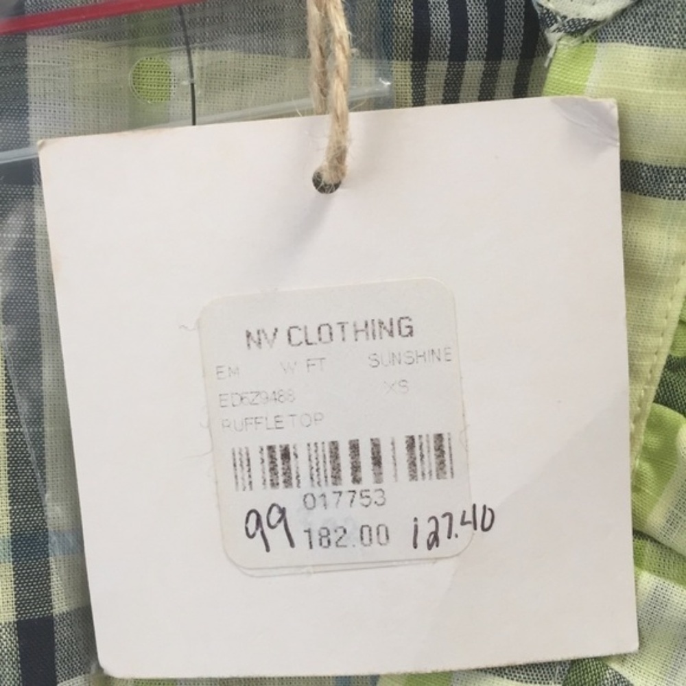 Nwt Ella Moss Check Shirt Dress 100% Cotton Xs — image 4 of 6